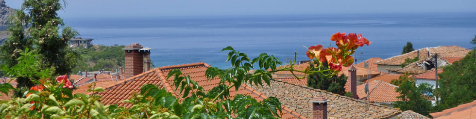 ...if you are dreaming of a balcony, from which your eyes can directly rest on the Big Blue of the Aegean Sea...